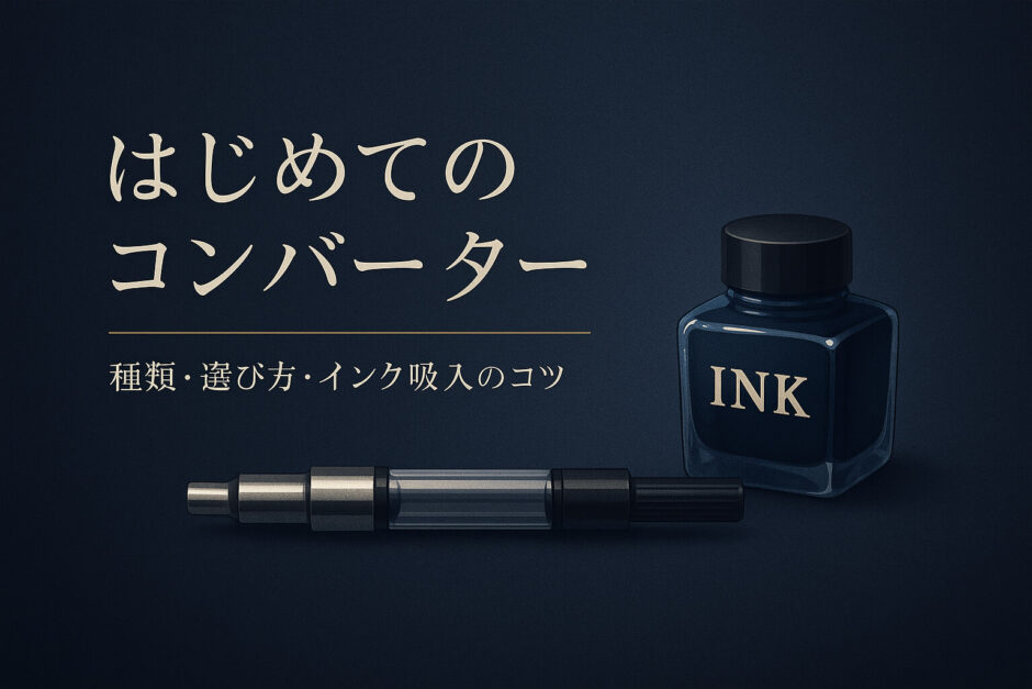 はじめてのコンバーター｜種類・選び方・インク吸入のコツ