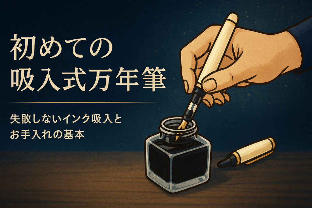 初めての吸入式万年筆｜失敗しないインク吸入とお手入れの基本