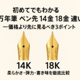 初めてでもわかる「万年筆 ペン先 14金 18金 違い」——価格より先に見るべき3ポイント