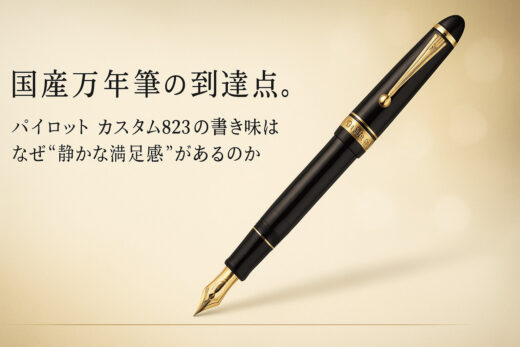 国産万年筆の到達点。パイロット カスタム823の書き味はなぜ“静かな満足感”があるのか