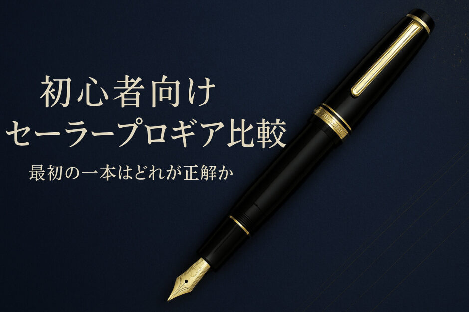 初心者向け セーラープロギア比較｜最初の一本はどれが正解か