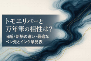 トモエリバーと万年筆の相性は？旧紙/新紙の違い・最適なペン先とインク早見表
